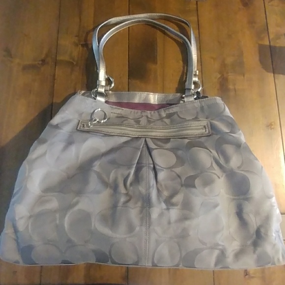 silver grey handbags